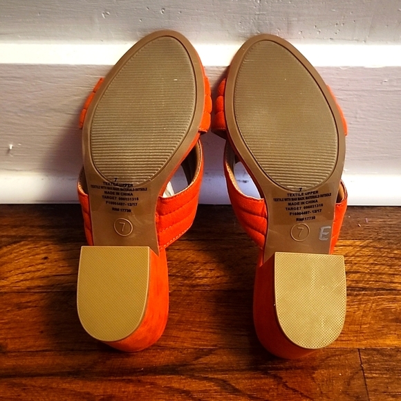 🍁Like New - A New Day "Miram" Womens Red Slip on Strappy Heel - Picture 6 of 6